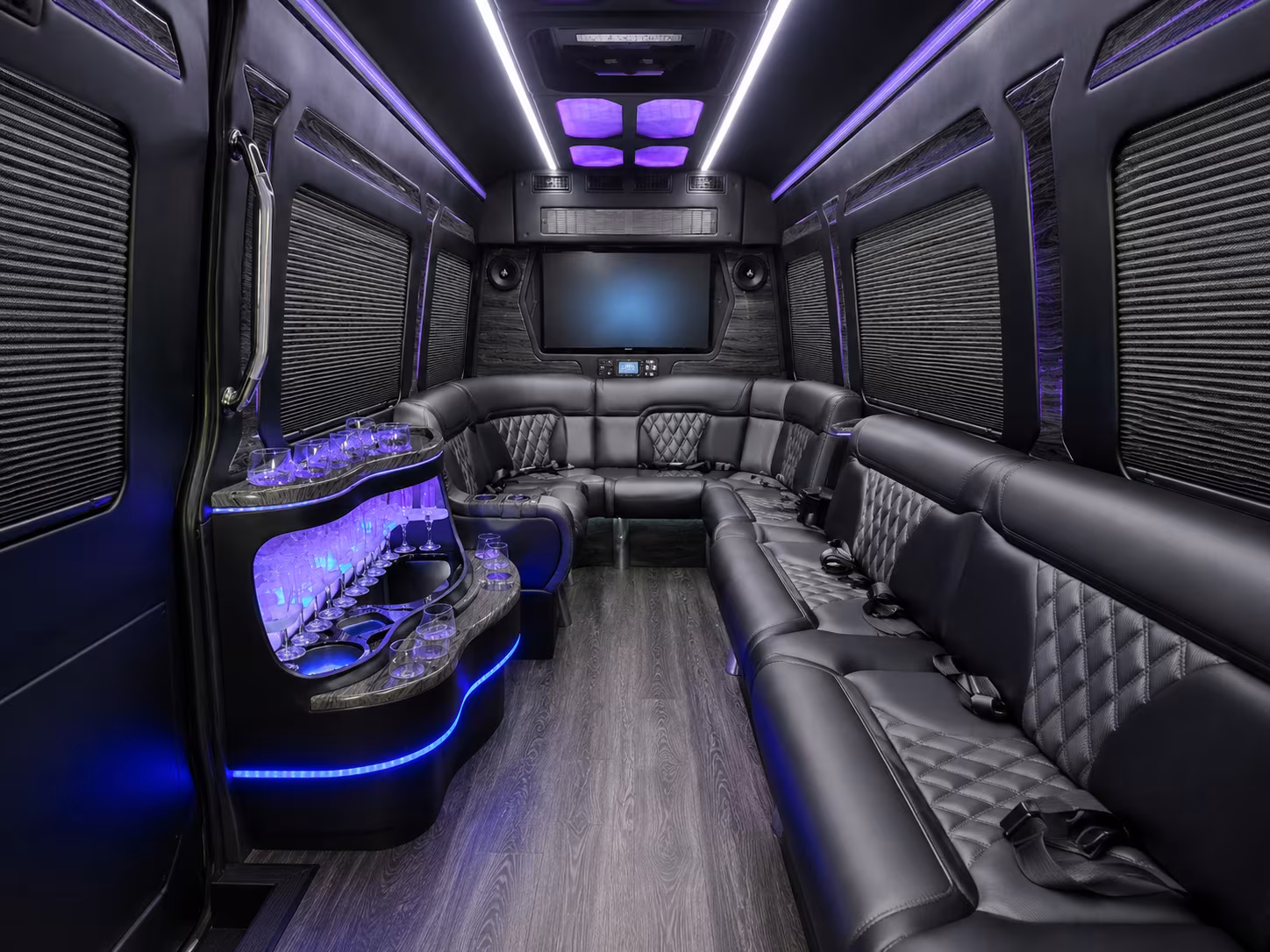 modesto 15 passenger party bus