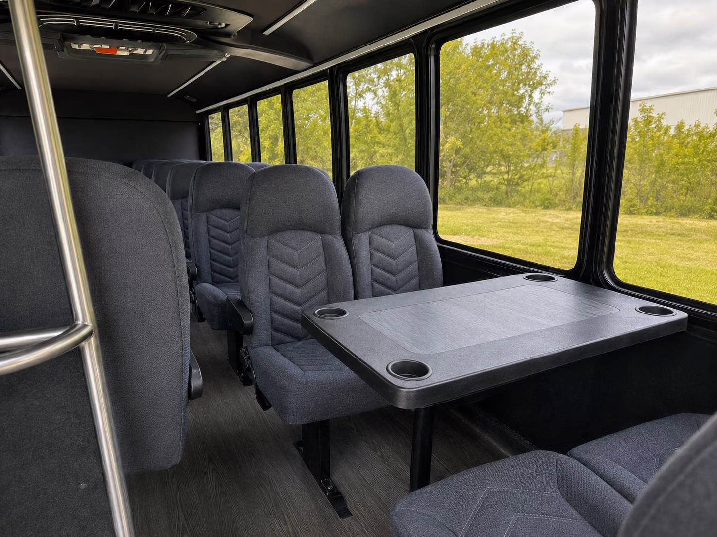 modesto 18 passenger minibus inside