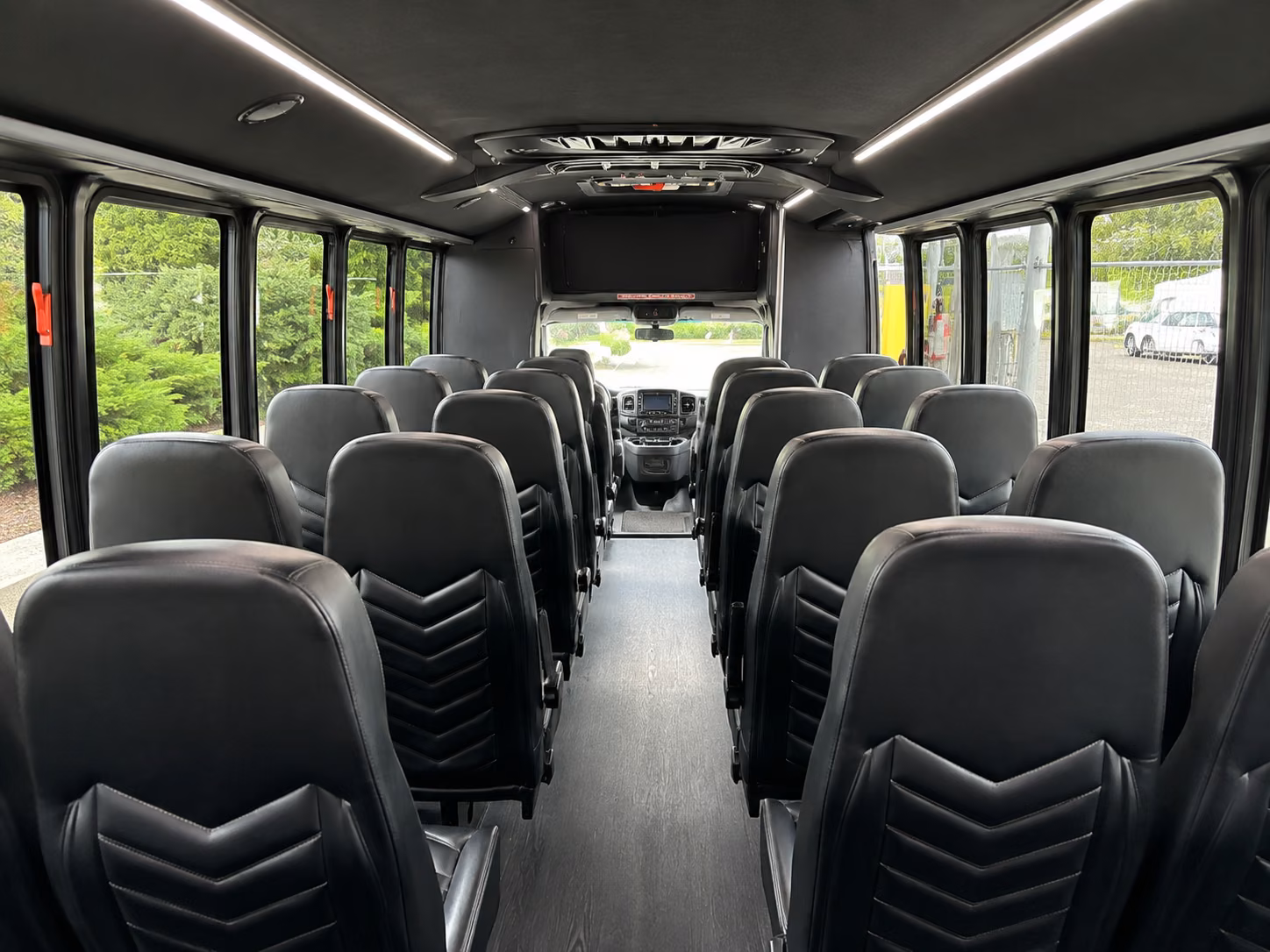 modesto 20 passenger minibus inside