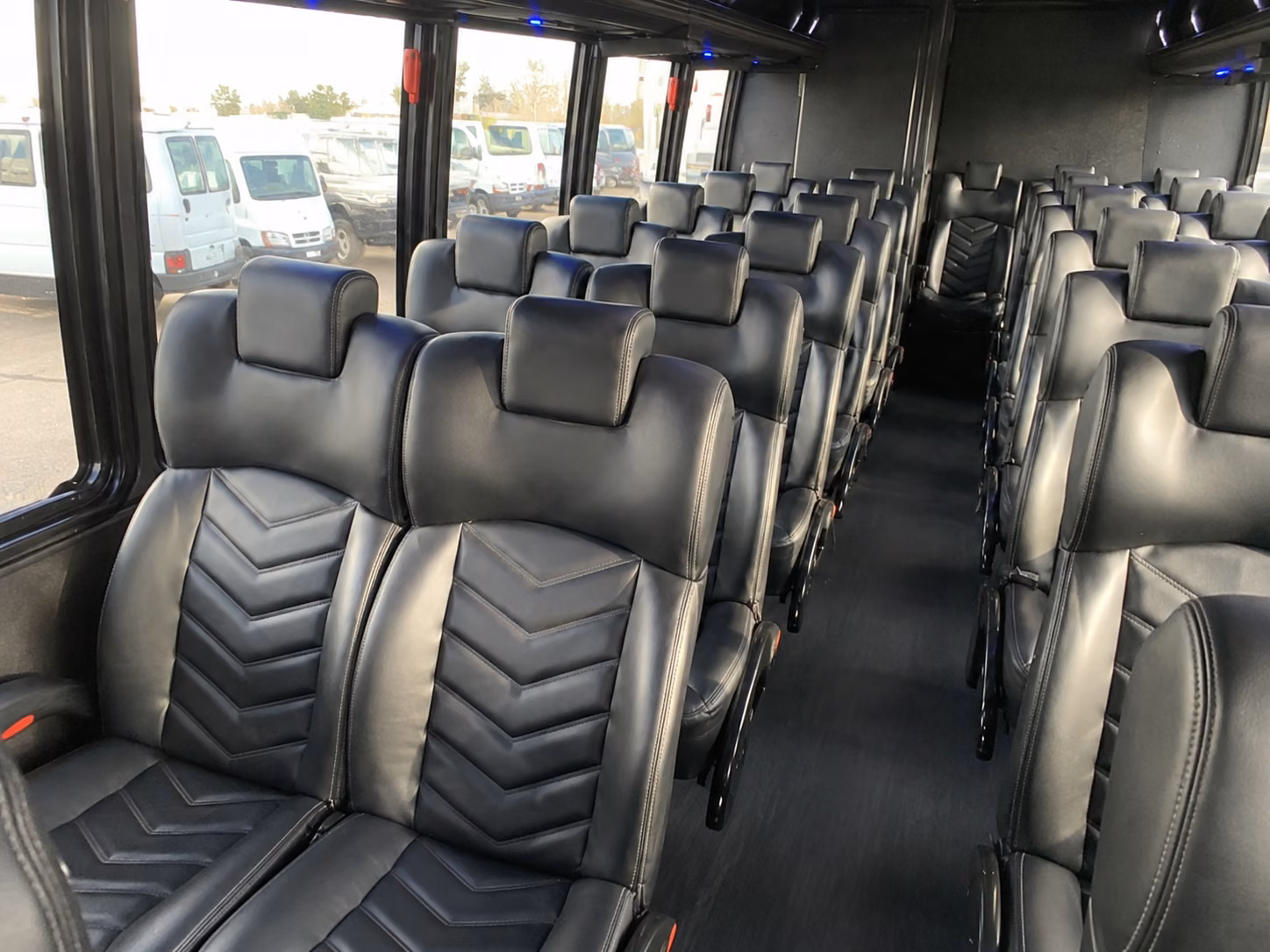 modesto 20 passenger minibus interior