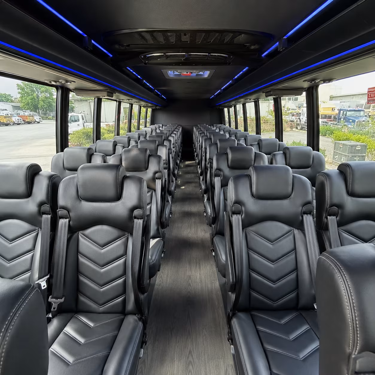 modesto 25 passenger minibus inside