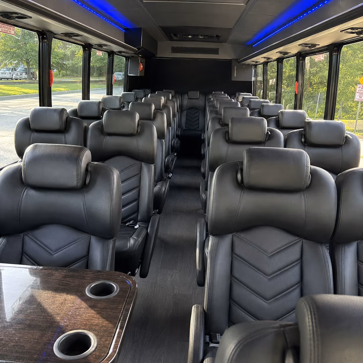 modesto 25 passenger minibus interior
