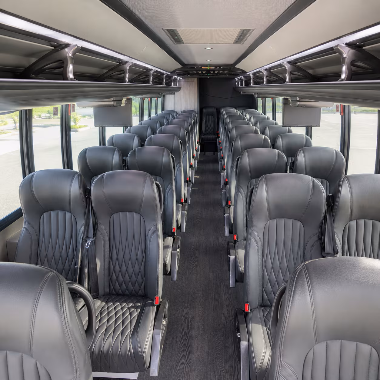 modesto 28 passenger minibus interior