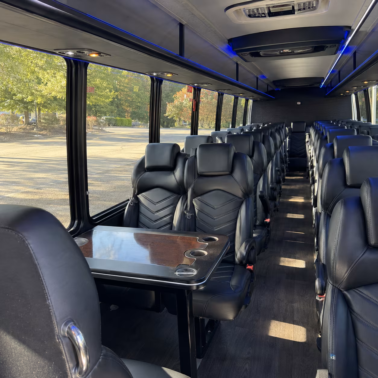 modesto 35 passenger minibus inside