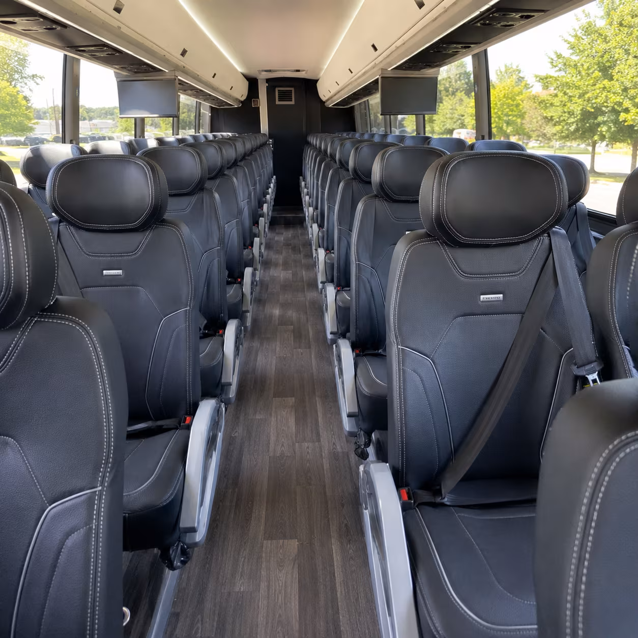 modesto bus rental service area