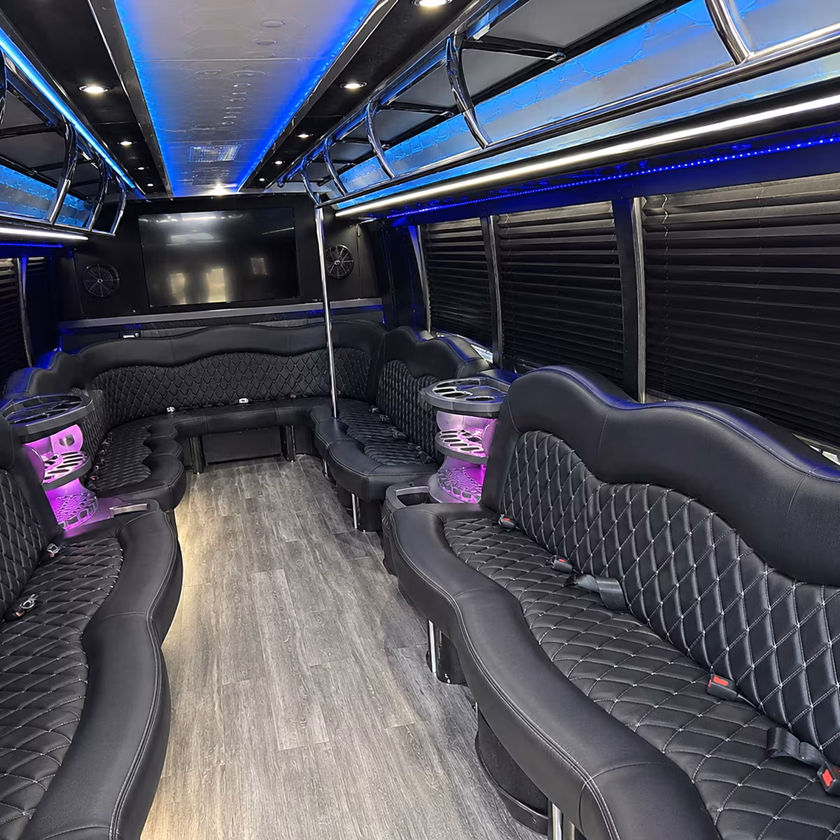 modesto party bus inside