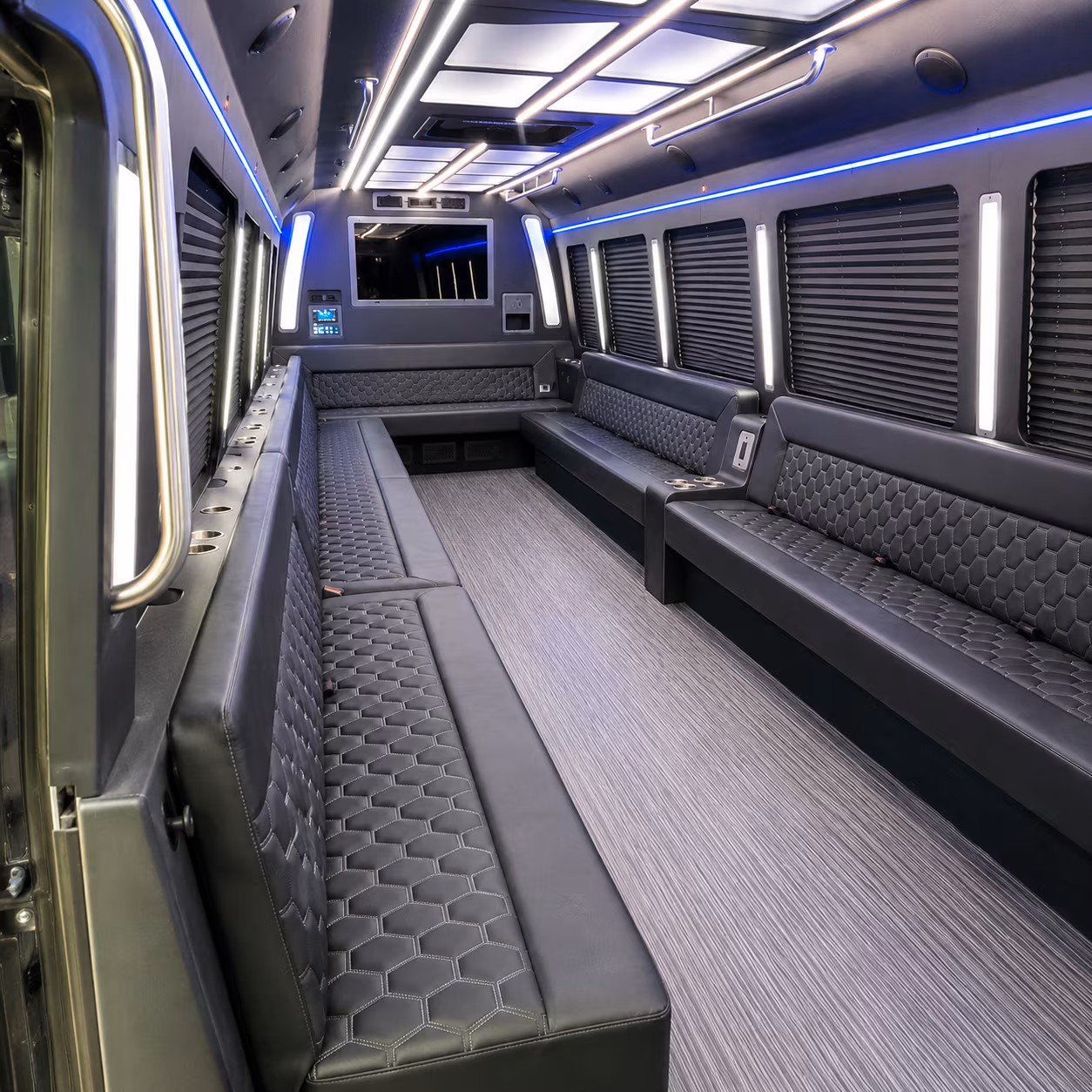modesto party bus interior