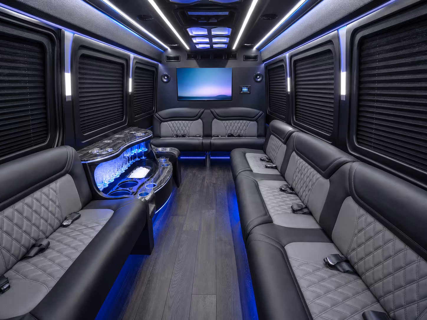 modesto sprinter limousine interior