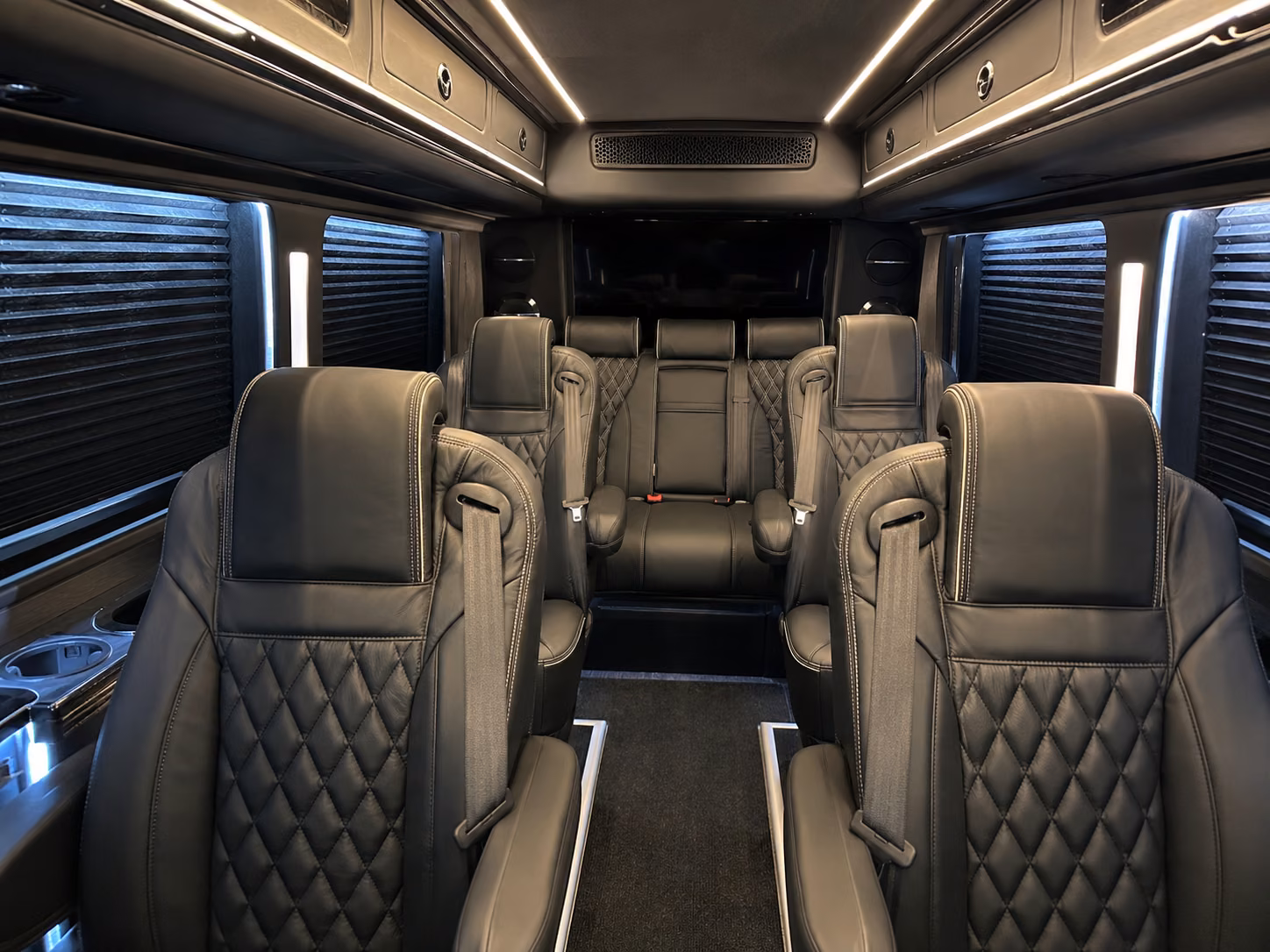 modesto sprinter van with driver inside